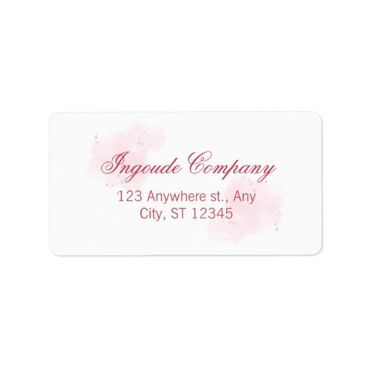 Custom Return Address Label ラベル (正面)