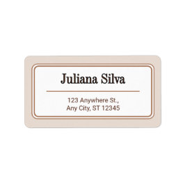 Custom Return Address Label ラベル