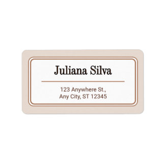Custom Return Address Label ラベル