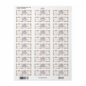 Custom Return Address Labels ラベル (フルシート)
