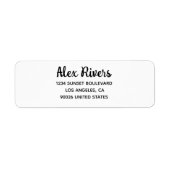 Custom Return Address Labels Bold ラベル (正面)