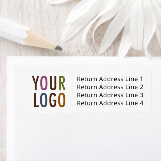 Custom Return Address Labels with Business Logo ラベル (インサイチュ)