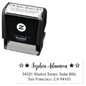 Custom Return Address Rubber Stamp. Self Addressed セルフインキングスタンプ