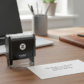 Custom Return Address Stamp – Elegant Script セルフインキングスタンプ