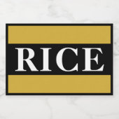 Custom Rice Storage Container Label for Kitchen フードラベル (シングルラベル)