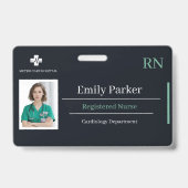 Custom RN ID Badge Template | Registered Nurse  バッジ (正面)