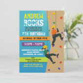 Custom Rock Climbing Birthday Party Invitation 招待状 (スタンド正面)