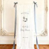 Custom Rocking Horse Baby Shower Welcome  横断幕