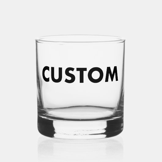 Custom Rocks Glass Blank Template - 12oz Whiskey ウイスキーグラス (正面)
