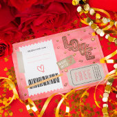 Custom Romantic Valentine's Day Love Coupon Book 割引カード