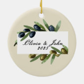 Custom Rome Honeymoon or Vacation Keepsake  セラミックオーナメント (裏面)