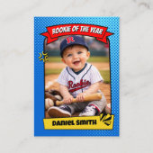 Custom Rookie Trading Card, Fun Rookie of the Year コーリングカード (正面)