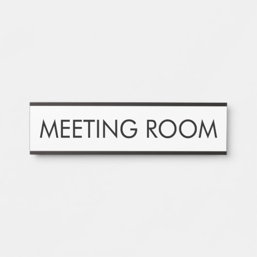 Custom Room Name Simple Modern Minimalist サインプレート (正面)