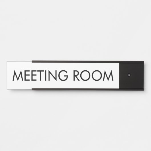Custom Room Name Simple Modern Minimalist サインプレート (正面)