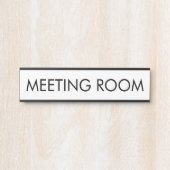Custom Room Name Simple Modern Minimalist サインプレート (正面)