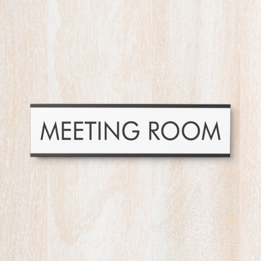 Custom Room Name Simple Modern Minimalist サインプレート (正面)
