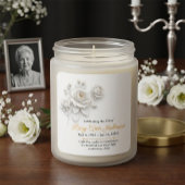 Custom Rose Remembrance Candle Sticker スクエアシール