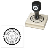 Custom Round Bakery Logo Stamp ラバースタンプ (押印)