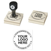 Custom Round Logo Stamp. Modern Business Text Seal ラバースタンプ