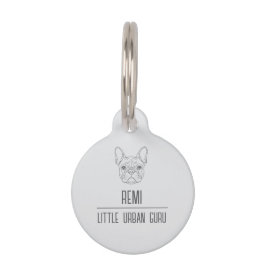 Custom Round Pet Tag – Minimal Dog ID Tag ペット　ネームタグ