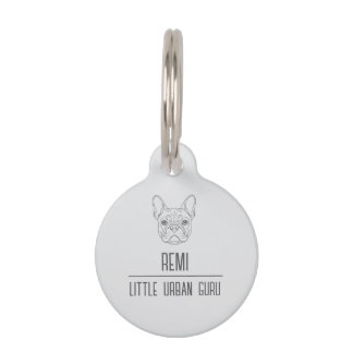 Custom Round Pet Tag – Minimal Dog ID Tag ペット　ネームタグ