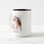 Custom Rounded Corners Photo Family  ツートーンマグカップ (正面左)