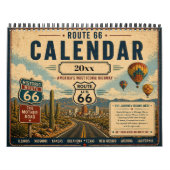 Custom Route 66 Vintage Get Your Kicks  カレンダー (カバー)