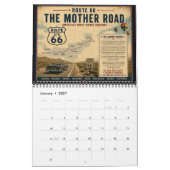 Custom Route 66 Vintage Get Your Kicks  カレンダー (1月 2027)