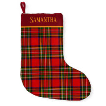Custom Royal Stewart Clan Tartan Plaid Name