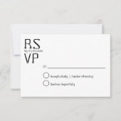 Custom rsvp card 招待状 (正面)
