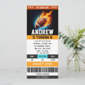 Custom Rugby Birthday Ticket 招待状 (スタンド正面)