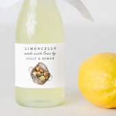 Custom Rustic Lemons Limoncello Label フードラベル