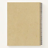 Custom rustic tartan Classic Farmhouse Brown ノートブック (裏面)