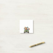Custom Safari Adventure Jungle Jeep Sticky Notes ポストイット (デスク上)