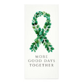 Custom Sage Green Mental Health Ribbon Grounding ラックカード (正面)
