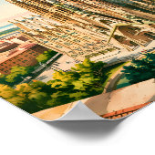 Custom Sagrada Familia Barcelona Travel Watercolor ポスター (角)