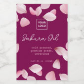 Custom Sakura Oil Label ワインラベル (シングルラベル)