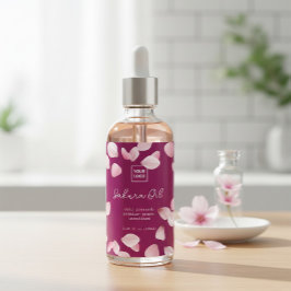 Custom Sakura Oil Label ワインラベル