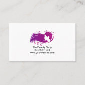 Custom Salon Appointment Card Template コーリングカード (正面)