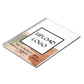 Custom Salon Logo Notebook for Hair Stylist, Nail ノートブック (左側)