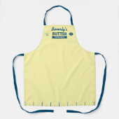 Custom Salty Butter Chef Apron Funny Baker  エプロン (正面)