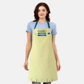 Custom Salty Butter Chef Apron Funny Baker  エプロン (着用した状態)