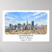 Custom San Francisco Wall Art, California Poster ポスター (正面)