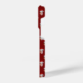 Custom Santa Hat Face Christmas Gift 2 Photos iPhoneケース (左側面)