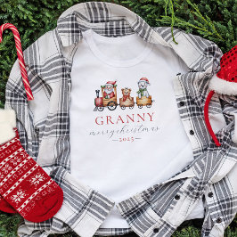 Custom Santa Train Matching Family Christmas Shirt Tシャツ