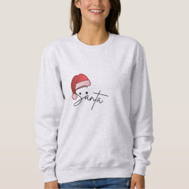Custom Santa Typography Christmas T-Shirt – Beauti スウェットシャツ