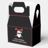 Custom Santa with Candy Cane Cross Bones フェイバーボックス (オープン)