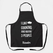 Custom Sarcastic Cooking Gifts Funny Mother エプロン (正面)