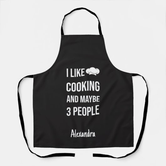 Custom Sarcastic Cooking Gifts Funny Mother エプロン (正面)