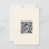 Custom Save the Date Wedding Invitation with QR セーブザデート (裏面)